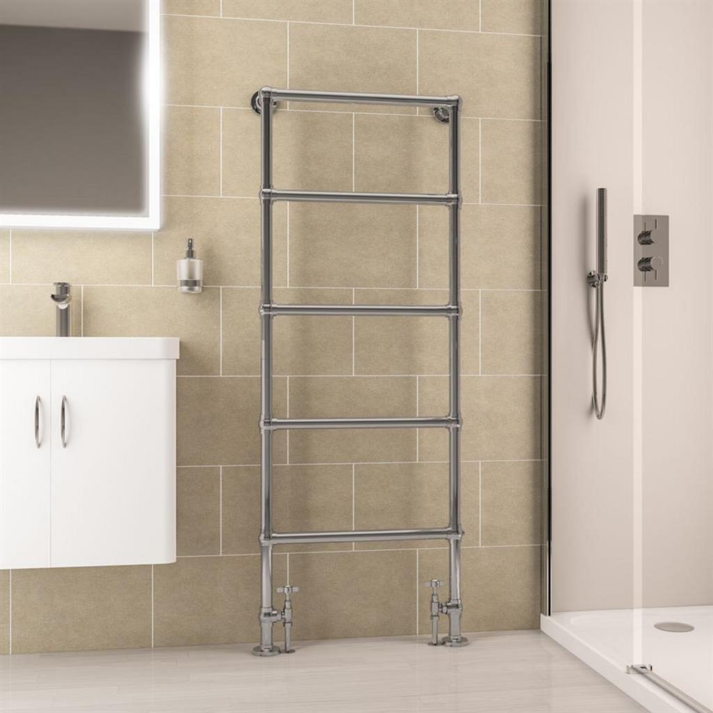 Eastbrook Windrush Traditional Radiator 1550mm x 600mm - Chrome - 41.1017 - TAP 'N' SHOWER