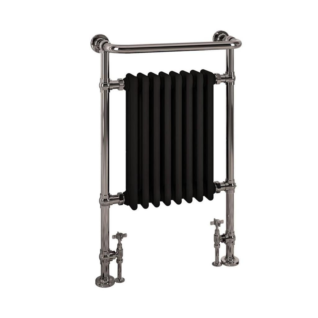 Eastbrook Isbourne Traditional Radiator 940mm x 600mm - Chrome / Black - 41.1023 - TAP 'N' SHOWER