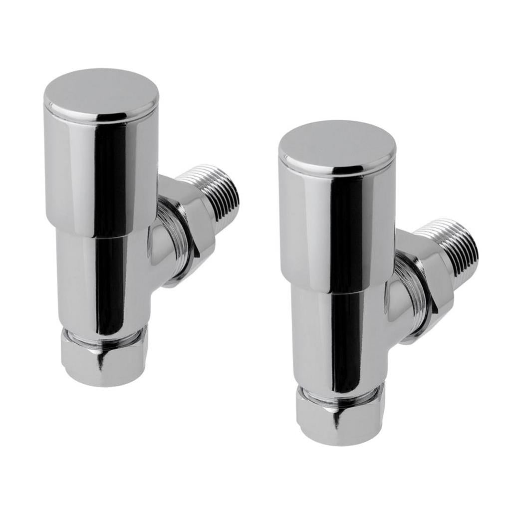 Eastbrook Angled Round Valves - Chrome - 41.3007 - TAP 'N' SHOWER