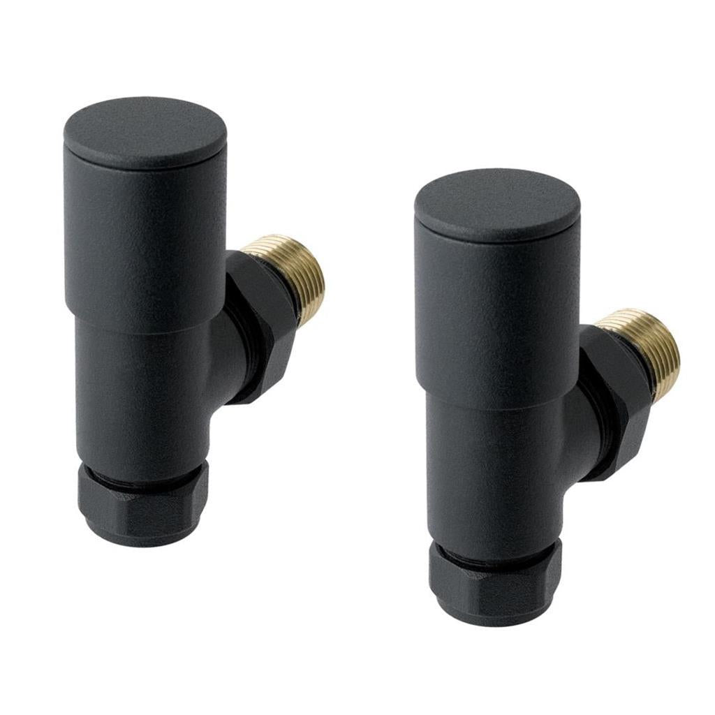 Eastbrook Angled Round Valves - Matt Anthracite - 41.3015 - TAP 'N' SHOWER