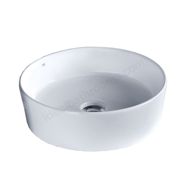 Oakham Lavender Vessel Basin 420mm - 0 Tap Holes - White - TAP 'N' SHOWER