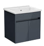 VitrA S50+ Vanity Unit w Doors 600mm - Anthracite High Gloss - 71984 - TAP 'N' SHOWER