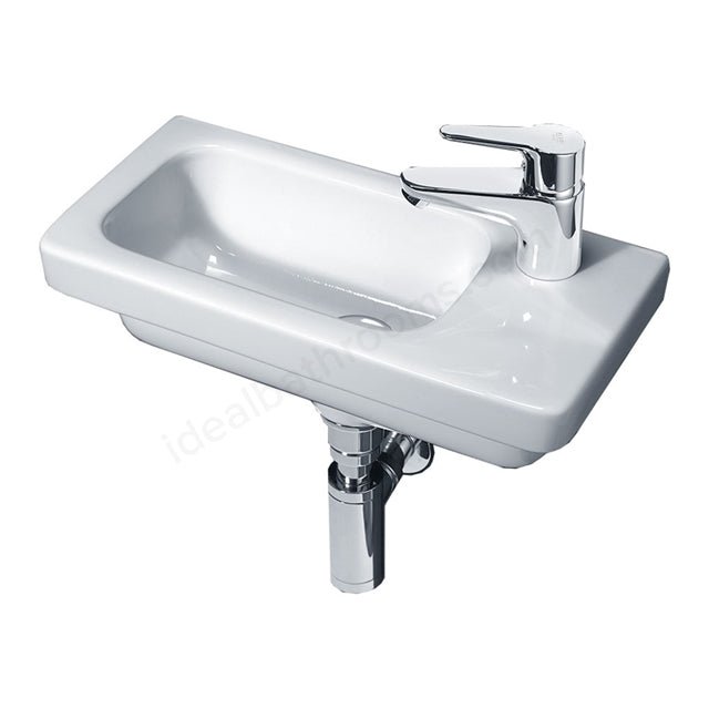 Oakham Ivy Wall Hung Basin 1 Tap Hole 450mm - White - TAP 'N' SHOWER