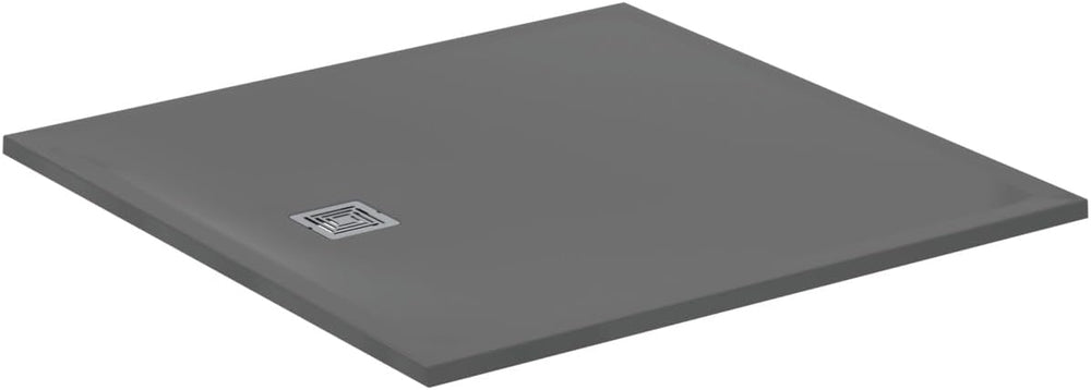 Ideal Standard Ultra Flat S + 1200 x 1200mm Shower Tray - Concrete Grey - T5615FS - TAP 'N' SHOWER