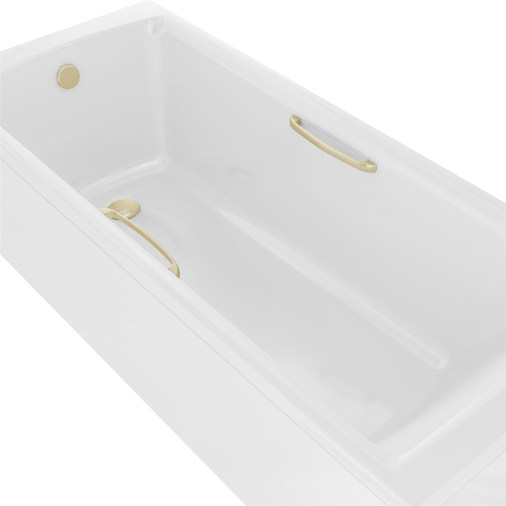 Eastbrook Rockall Twin Grips (Pair) - Brushed Brass - 42.1207 - TAP 'N' SHOWER
