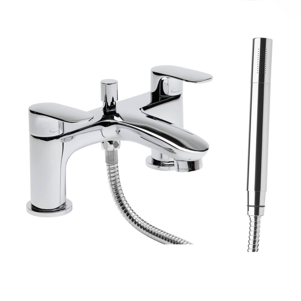 Tavistock Avid Chrome Bath Shower Mixer with Handset - TAV42 - TAP 'N' SHOWER