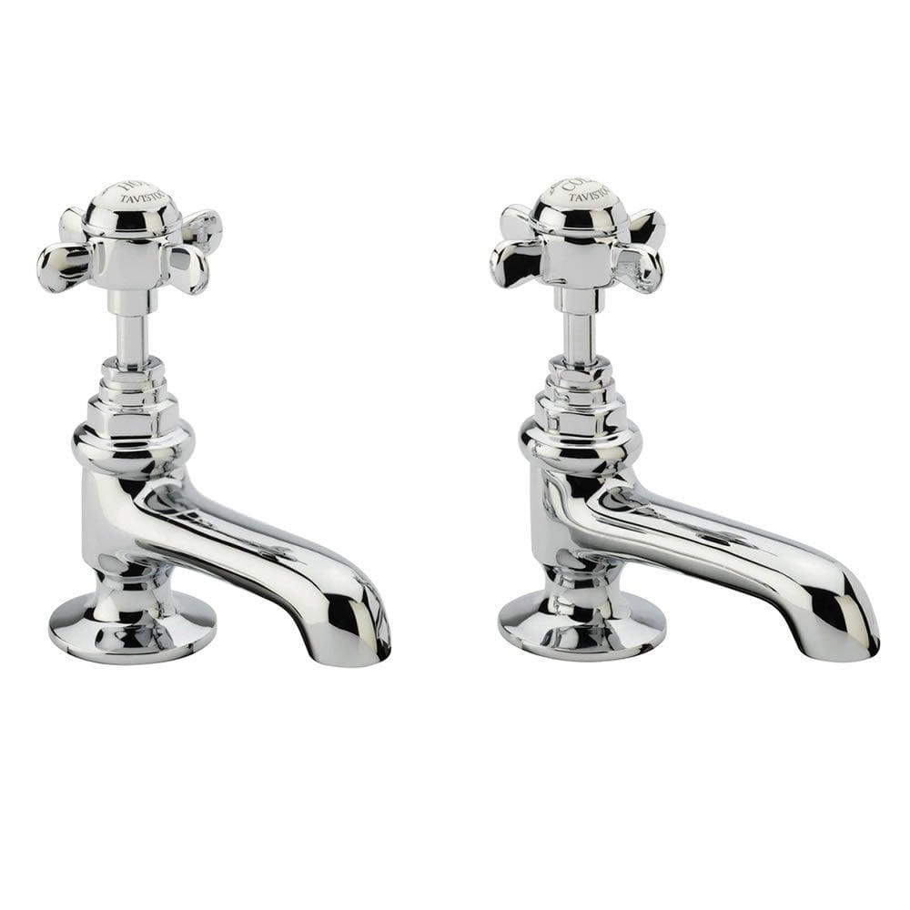 Tavistock Varsity Chrome Basin Taps - TVA70 - TAP 'N' SHOWER