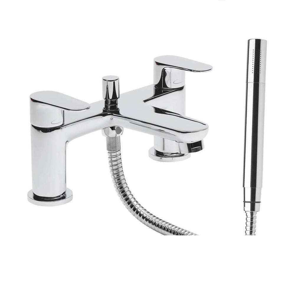Tavistock Zero Chrome Bath Shower Mixer with Handset - TZE42 - TAP 'N' SHOWER