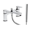 Tavistock Zero Chrome Bath Shower Mixer with Handset - TZE42 - TAP 'N' SHOWER