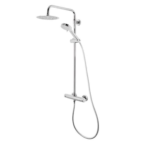 Tavistock Quantum Cool Touch Thermostatic Chrome Dual Function Bar Valve with Shower Head and Handset - SQT2209 - TAP 'N' SHOWER