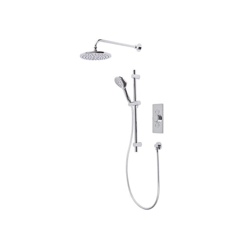 Tavistock Axiom Concealed Thermostatic Chrome Dual Function Push Button Shower Valve with Riser Kit - SAX2516 - TAP 'N' SHOWER