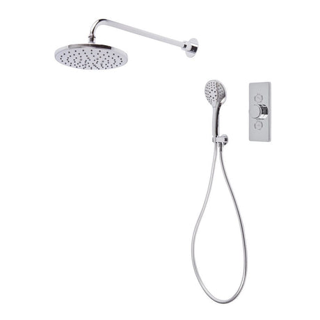Tavistock Axiom Concealed Thermostatic Chrome Dual Function Push Button Shower Valve Set - SAX2549 - TAP 'N' SHOWER