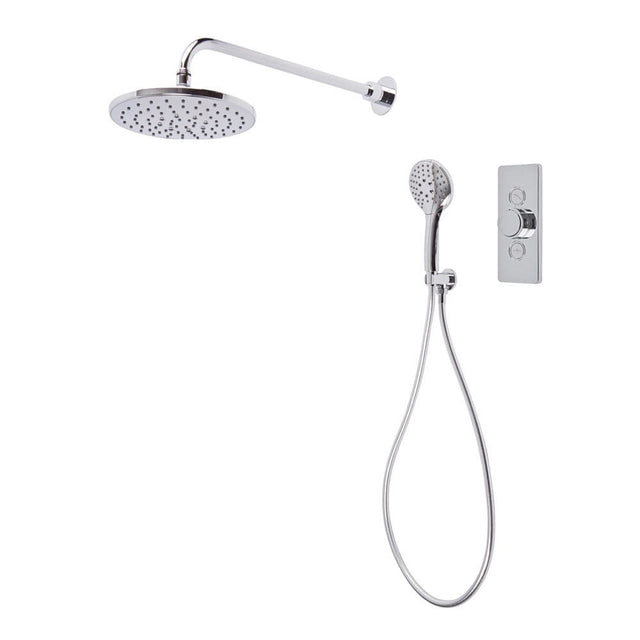 Tavistock Axiom Concealed Thermostatic Chrome Dual Function Push Button Shower Valve Set - SAX2549 - TAP 'N' SHOWER