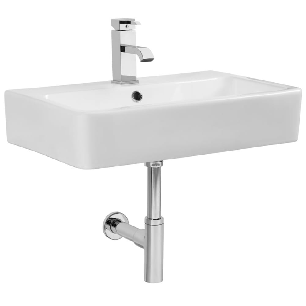 Tavistock Q60 White 560mm 1 Tap Hole Basin - SB900S - TAP 'N' SHOWER
