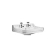 Tavistock Vitoria White 605mm 2 Tap Hole Basin - DB850S - TAP 'N' SHOWER