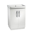 Tavistock Compass Gloss White 600mm Freestanding Basin Vanity Unit ONLY - CM600FW - TAP 'N' SHOWER