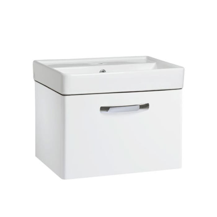 Tavistock Compass Gloss White 500mm Wall Mounted Basin Vanity Unit ONLY - CM500WW - TAP 'N' SHOWER