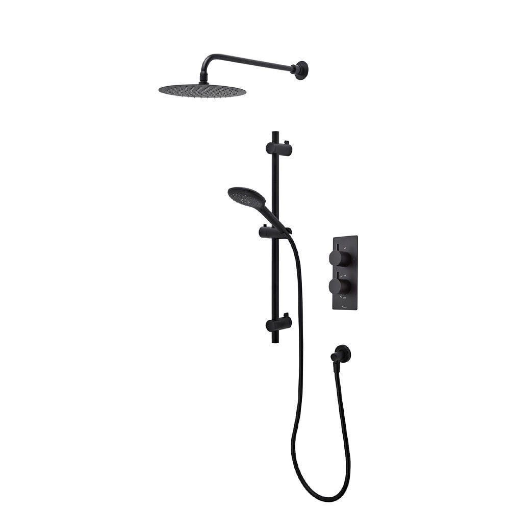 Tavistock Merit Dual Function Diverter Black Concealed Shower System - SMT1612 - TAP 'N' SHOWER