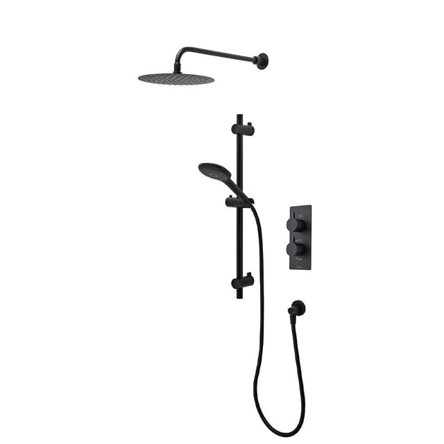Tavistock Merit Dual Function Diverter Black Concealed Shower System - SMT1612 - TAP 'N' SHOWER