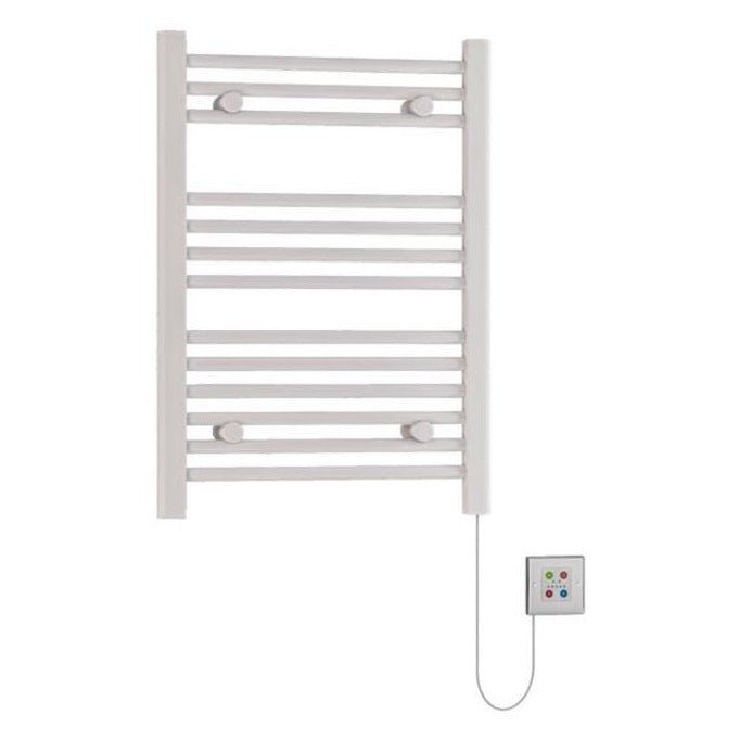Eastbrook Biava 700mm x 500mm Dry Element Straight Ladder Towel Radiator - White - 47.0005 - TAP 'N' SHOWER