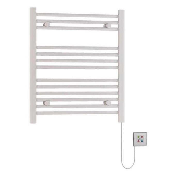 Eastbrook Biava 700mm x 600mm Dry Element Straight Ladder Towel Radiator - White - 47.0007 - TAP 'N' SHOWER