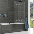 KUDOS Inspire 6mm Four Panel In-Fold Bathscreen  (Right Hand) - 4BASCOMPRHS