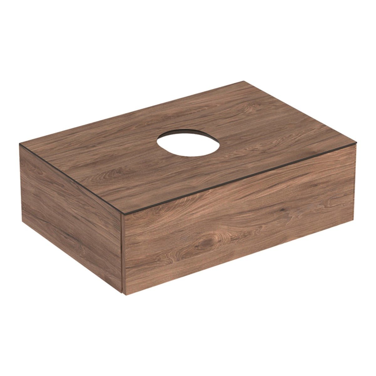 Geberit VariForm Cabinet for Lay - On Basin One Drawer 750mmW - Hickory - 501.162.00.1 - TAP 'N' SHOWER