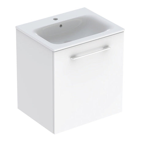 Geberit Selnova Slim - Rim Basin & Cabinet Boxed Set 600mm - White - 501.252.00.1 - TAP 'N' SHOWER