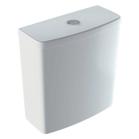 Geberit Selnova Square Close Coupled Cistern Push Button - White - BSIO - 501.459.00.6 - TAP 'N' SHOWER