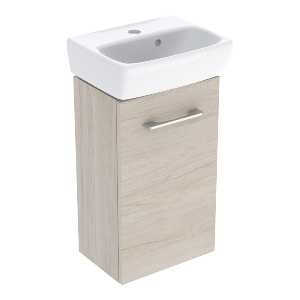 Geberit Selnova Basin & Cabinet Boxed Set 360mm - Light Hickory - 502.745.00.1 - TAP 'N' SHOWER