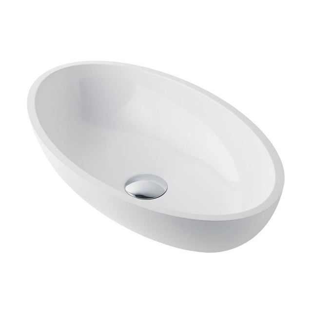 Eastbrook Pricilla Oval Sit On Basin 510x300mm - White - 51.031 - TAP 'N' SHOWER