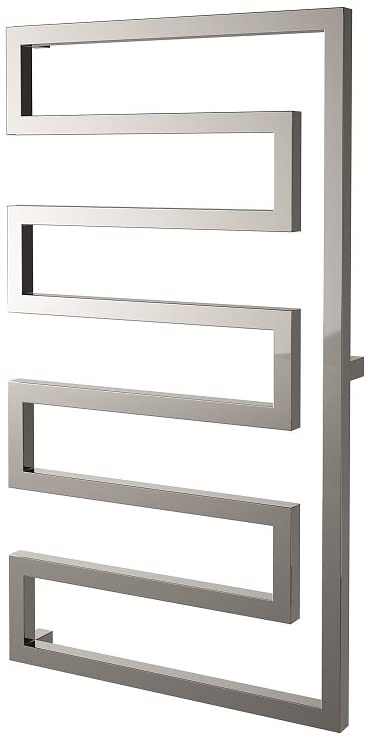 Radox Essence 1570mm x 580mm W Chrome heated towel rail with modern designer zigzag pattern