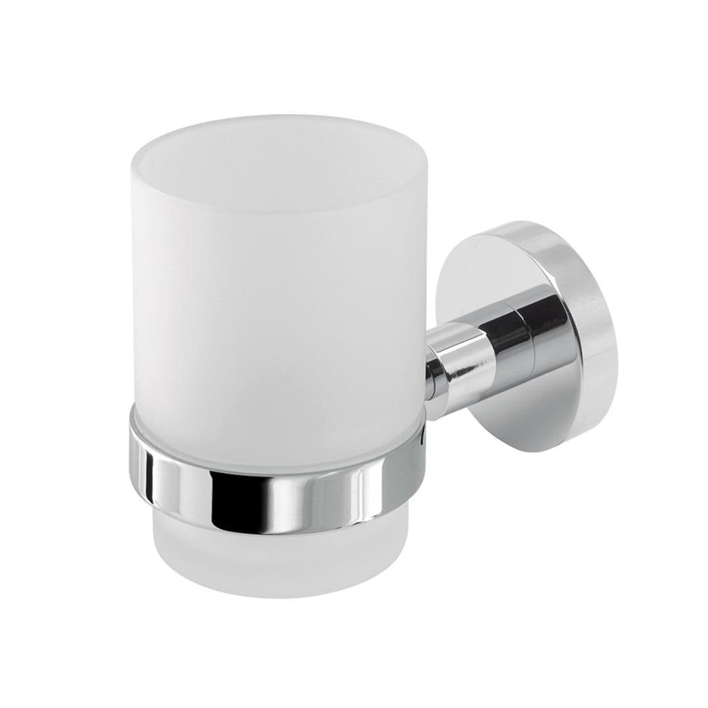 Eastbrook Genoa Wall Mounted Round Tumbler Holder - Chrome - 52.002 - TAP 'N' SHOWER