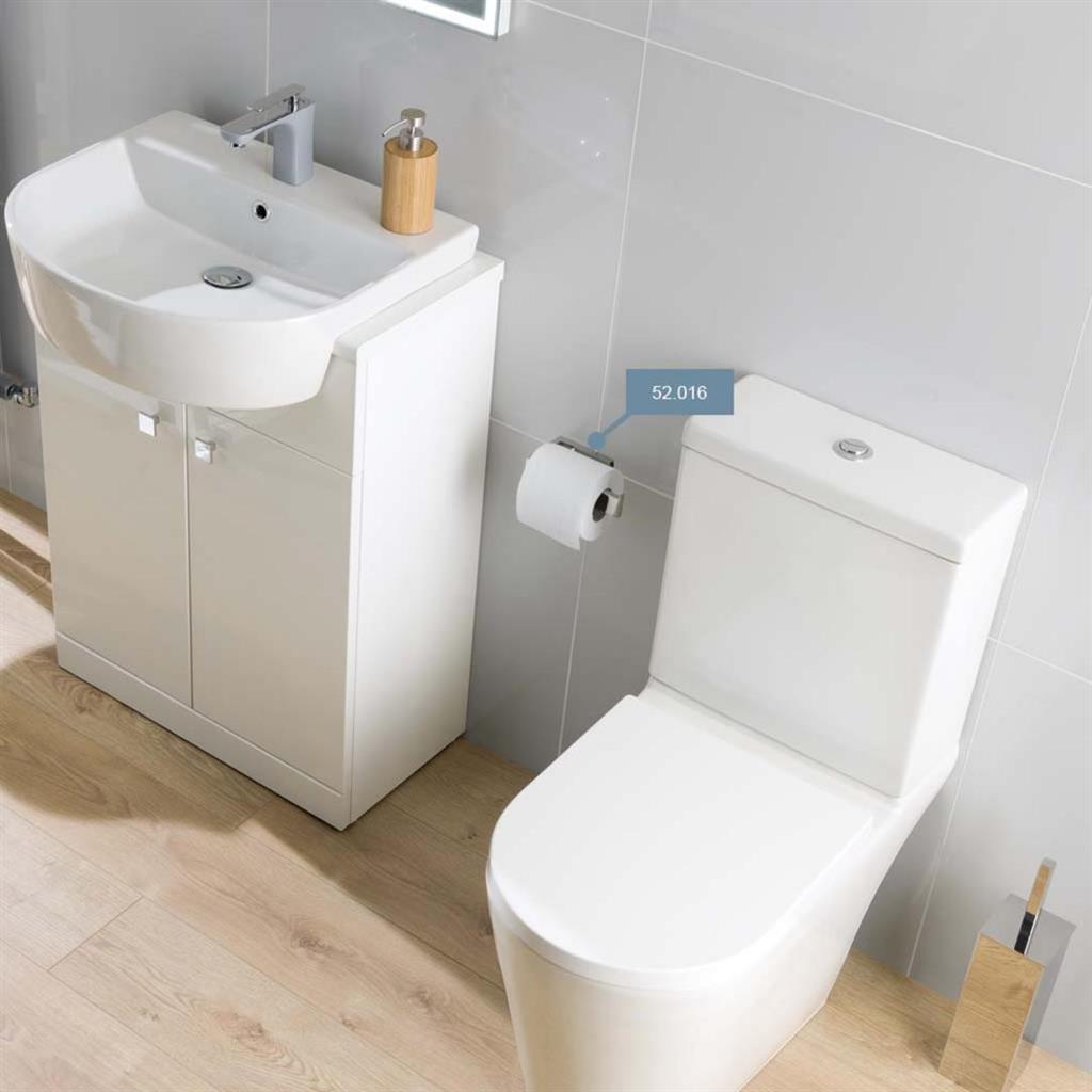 Eastbrook Genoa Wall Mounted Covered Toilet Roll Holder - Chrome - 52.016 - TAP 'N' SHOWER