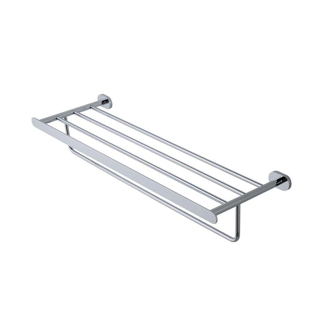 Eastbrook Salerno Wall Mounted Towel Rack with Bar 666mm - Chrome - 52.030 - TAP 'N' SHOWER
