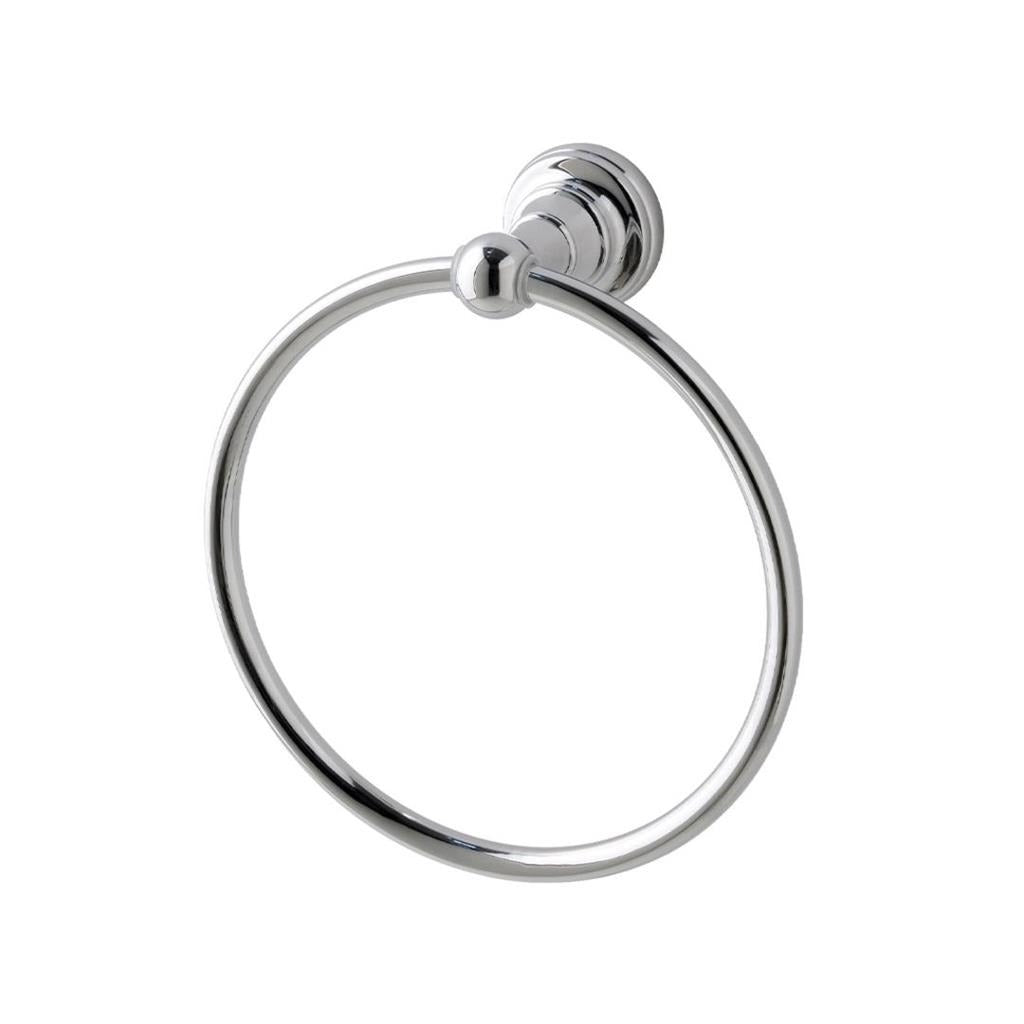 Eastbrook Rockingham Wall Mounted Round Towel Ring - Chrome - 52.044 - TAP 'N' SHOWER
