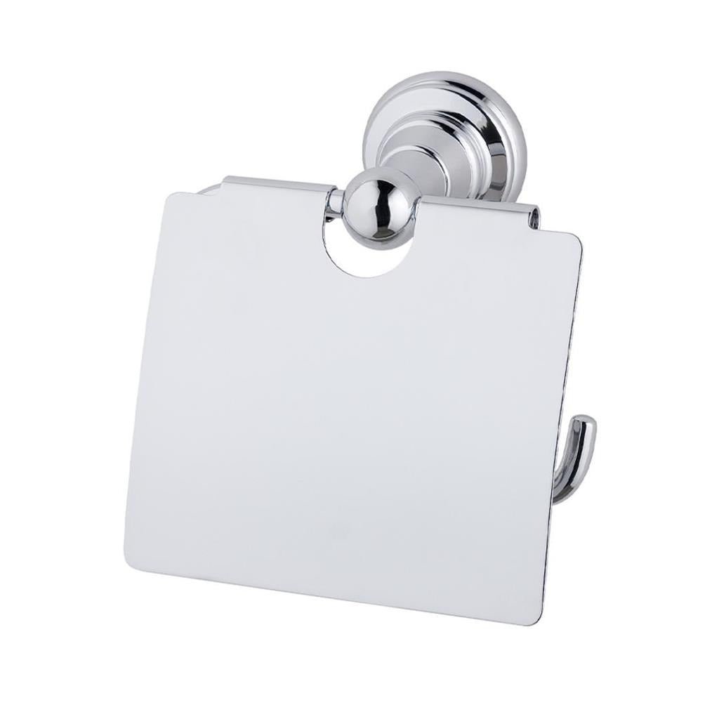 Eastbrook Rockingham Wall Mounted Covered Toilet Roll Holder - Chrome - 52.051 - TAP 'N' SHOWER