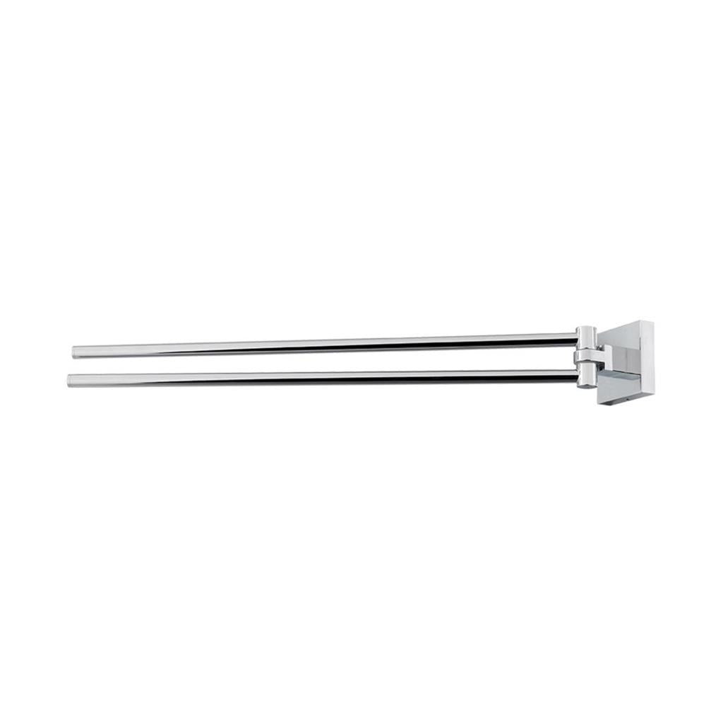Eastbrook Rimini Wall Mounted Double Split Towel Rail 420mm - Chrome - 52.111 - TAP 'N' SHOWER