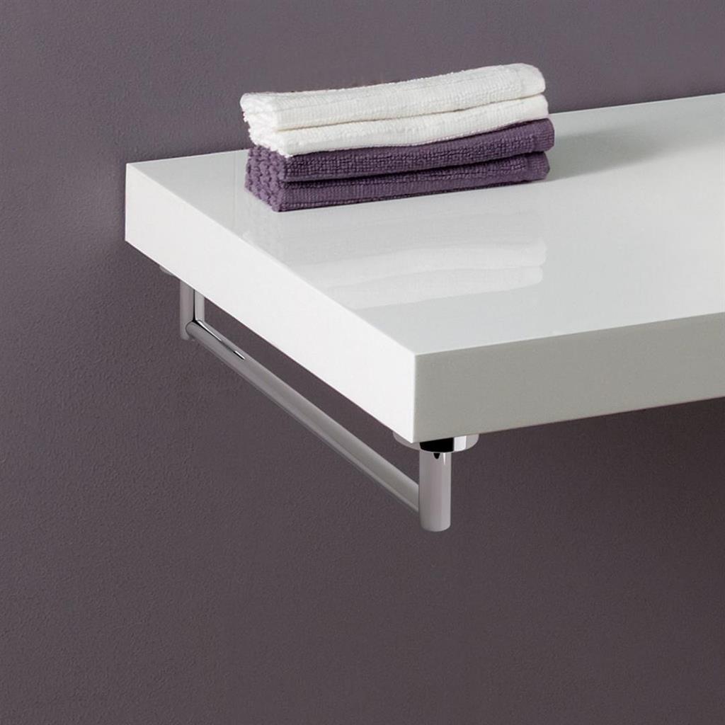 Eastbrook Single Towel Rail For Seville Basin Shelf - 450mm Chrome - 52.117 - TAP 'N' SHOWER