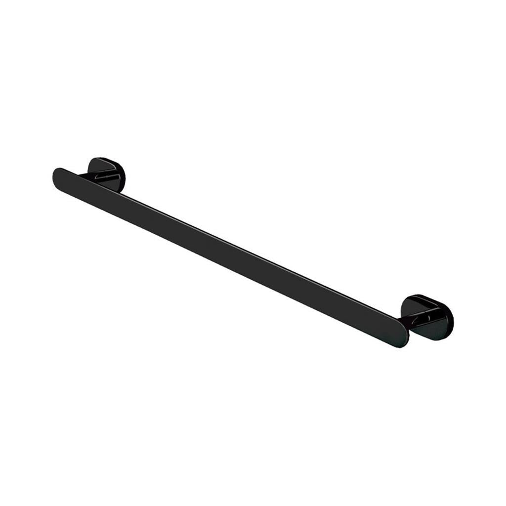 Eastbrook Salerno Wall Mounted Single Towel Rail 666mm - Matt Black - 52.221 - TAP 'N' SHOWER