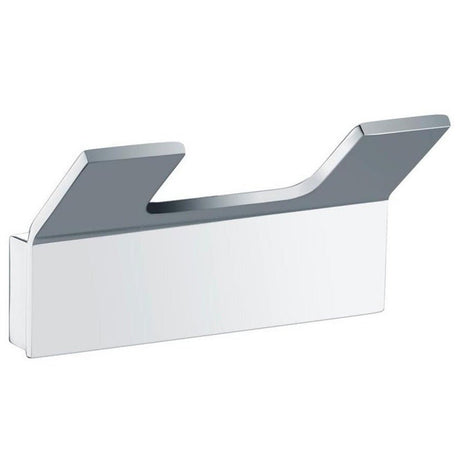 Eastbrook Vercelli Wall Mounted Rectangular Double Robe Hook - Chrome - 52.305 - TAP 'N' SHOWER