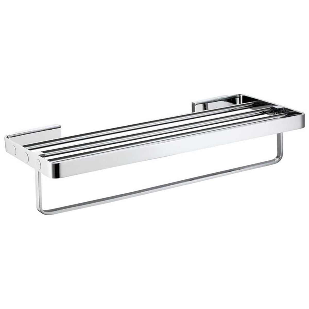 Eastbrook Vercelli Wall Mounted Towel Rack with Bar 600mm - Chrome - 52.315 - TAP 'N' SHOWER