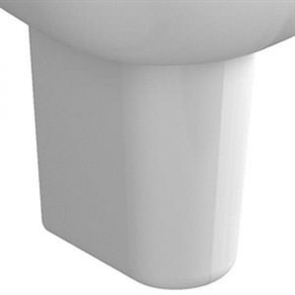 Vitra S20 Semi Pedestal Only 190mm - White - 5281L003 - 7201 - TAP 'N' SHOWER