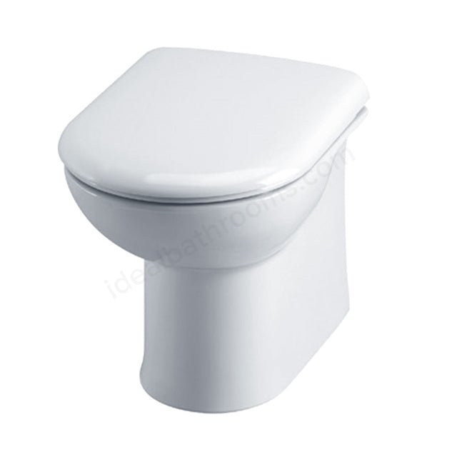 Oakham Gem Back to Wall WC Toilet Pan - White - TAP 'N' SHOWER