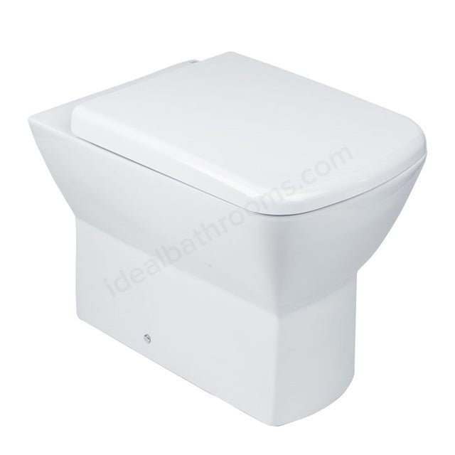 Oakham Jasmine Back to Wall Toilet WC Pan 360mm White - TAP 'N' SHOWER
