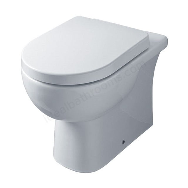 Oakham Lily Back to Wall Toilet WC Pan 360mm White - TAP 'N' SHOWER