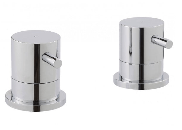 JTP Florence Panel Valves - Chrome - 55809 - TAP 'N' SHOWER