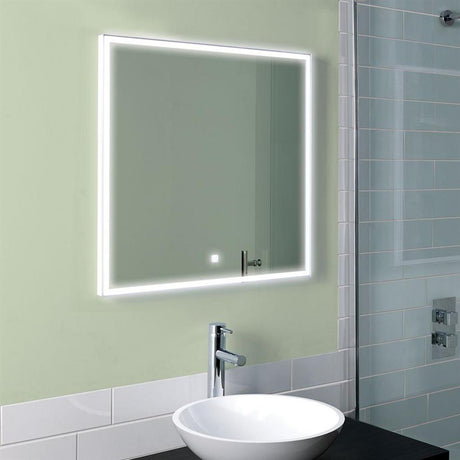 Eastbrook Esk Mirror with LED Lights and Touch Sensor 600mm x 700mm - 56.1079 - TAP 'N' SHOWER