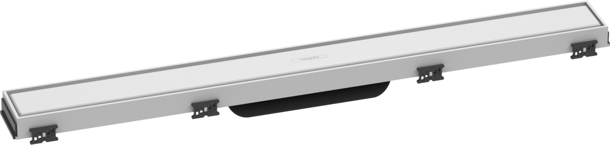 Hansgrohe RainDrain Match Finish Set Shower Drain 700 With Height Adjustable Frame - Matt White - 56037700 - TAP 'N' SHOWER