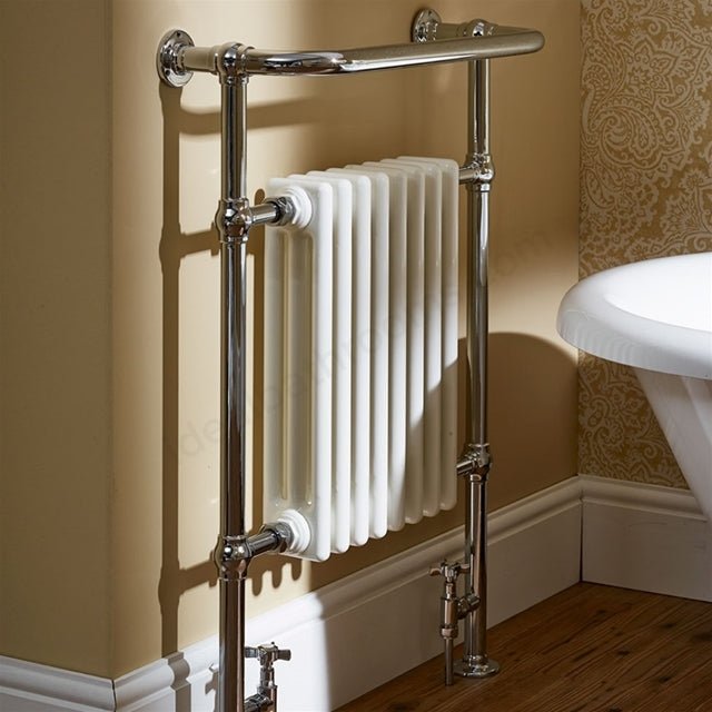 Oakham Taurus Towel Rail Central Radiator 945mm X 645mm Chrome - TAP 'N' SHOWER